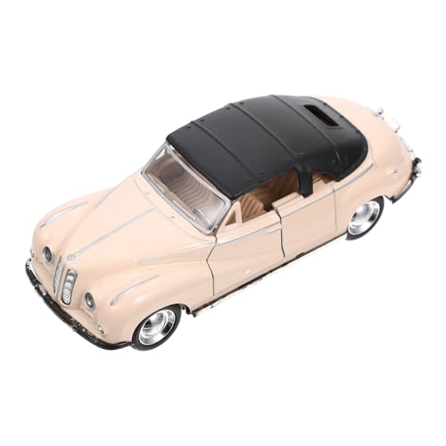 ADOCARN Retro Alloy Auto Modell Vintage Spielzeugfahrzeug Für Dekoration Maßstab Beige Home Office Für Junge Mädchen Und Sammler von ADOCARN