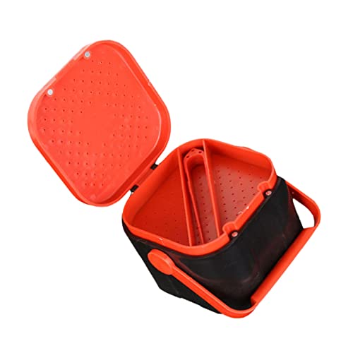 ADOCARN Multifunktionale Lebendköderbox Stoßfeste Aufbewahrungsbox für Angelköder Tragbar Große Kapazität für Outdoor Angeln Geeignet für Regenwürmer und Blutschwämme von ADOCARN