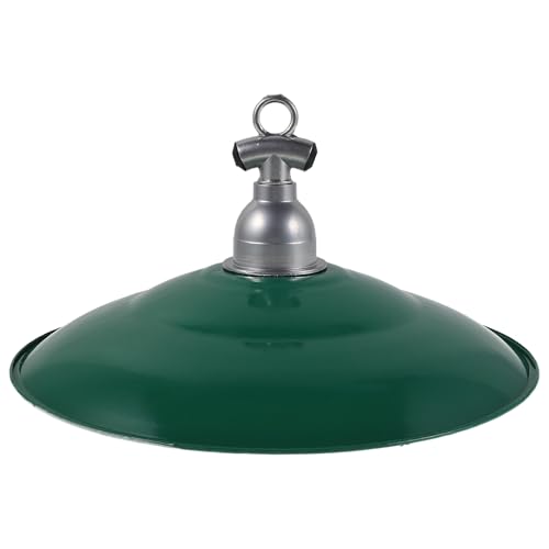 ADOCARN Rustikaler Emaille-Lampenschirm: 30 cm runder Schutzschirm für die Lampe – Ersatz für den Wandlampenschirm im Außenbereich für Garten, Veranda und Terrasse von ADOCARN