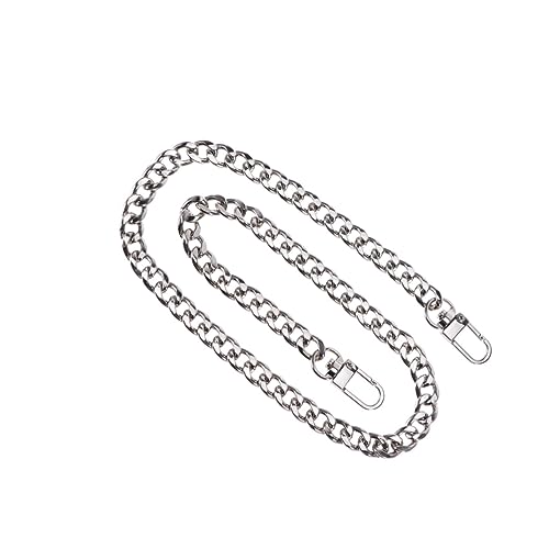 ADOCARN Silber Taschengurt Mit Schultergurt Abnehmbarer Ersatz-taschengurt Aus Metall Tragbarer Kettengürtel Für Damen Handtaschen Messenger-Taschen Und Reisetaschen von ADOCARN