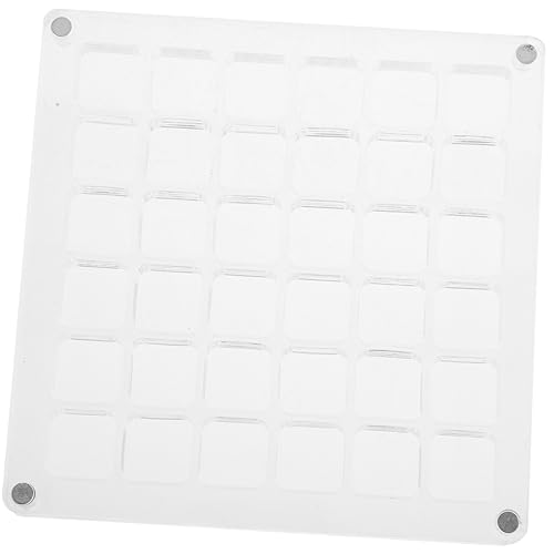 ADOCARN Transparente Acryl Aufbewahrungsbox mit Fächern Organizer für Schmuck Nageldesign und Kleine Teile für Ordnung und Übersichtlichkeit von ADOCARN