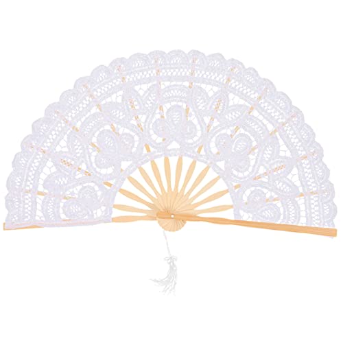 ADOCARN Vintage Spitzen Fächer Faltbar aus Bambus und Spitze Retro Handfächer für Damen Dekoration für Hochzeit Feier und Bühnenauftritte Langlebig und Formbeständig ADOCARN Vintage Spitzen Fächer Faltbar aus Bambus und Spitze Retro Handfächer für Damen Dekoration für Hochzeit Feier und Bühnenauftritte Langlebig und Formbeständig von ADOCARN