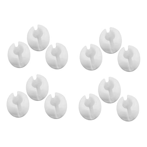 ADOCARN Vorhangpositionierungsschnalle Blindkettenstopper Rollo-Aufhänger Crimpen Fensterpositionierungsklammer Rolladenperlenkette Stopper Rollenkettenstopper Kettenhalter Plastik Weiß von ADOCARN