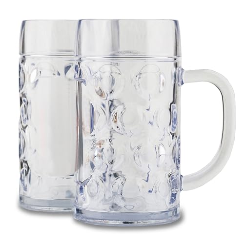 ADOMA Bierseidel 0,5L 2er-Set aus Kunststoff von ADOMA