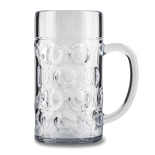 ADOMA Maßkrug 1,0L 2er-Set aus Kunststoff von ADOMA