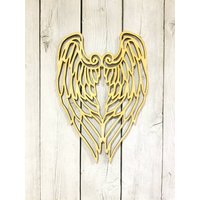 Engelflügel Religiös - Laser Holz Geschnitten Schild Wanddekor Unvollendet Geschenk Kranz Gebet Gesegnet Gedenkstätte Engelflügel Religiös - Laser Holz Geschnitten Schild Wanddekor Unvollendet Geschenk Kranz Gebet Gesegnet Gedenkstätte von ADORNaMENTSshop