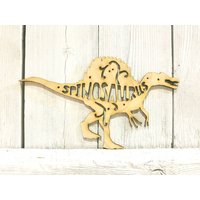 Spinosaurus Dinosaurier Dino Themed - Laser Holz Geschnitten Schild Wanddekor Unvollendet Baby Shower Junge Kinderzimmer Geschenk Plakette Kranz Raum Spinosaurus Dinosaurier Dino Themed - Laser Holz Geschnitten Schild Wanddekor Unvollendet Baby Shower Junge Kinderzimmer Geschenk Plakette Kranz Raum von ADORNaMENTSshop