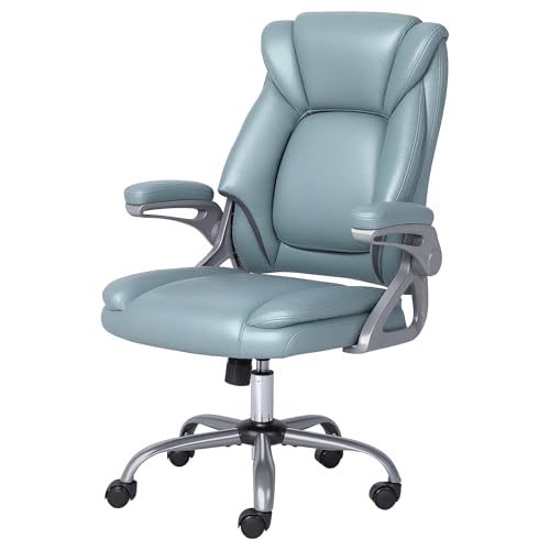ADOV Chefsessel Bürostuhl mit 90° hochklappbaren Armlehnen, hohe Rückenlehne, ergonomischer Schreibtischstuhl mit Federkissen, höhenverstellbarer Drehstuhl, Computerstühle, bequeme Liegestühle für ADOV Chefsessel Bürostuhl mit 90° hochklappbaren Armlehnen, hohe Rückenlehne, ergonomischer Schreibtischstuhl mit Federkissen, höhenverstellbarer Drehstuhl, Computerstühle, bequeme Liegestühle für von ADOV
