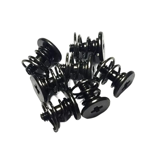 10 Stück M2 schwarze Federn Grafikkartenschraube Phillips Kompatibel for CPU Mainboard Kühler Befestigungsschrauben DIY Step Video Display Schrauben(M2 x 6.6) von ADQPLXGWH