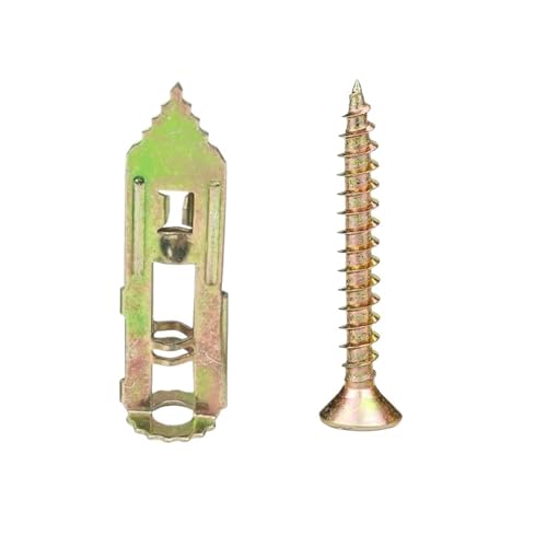 160-teiliger Trockenbau-Selbstbohranker mit Schraubensatz, Gips-Expansions-Trockenbauankerschraube zur Befestigung von TV-Regalschränken(M12x40 25set) von ADQPLXGWH