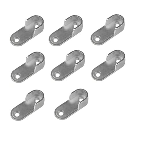 2/4/8 STÜCKE Kleiderschrank Kleiderrohr Unterstützung Schrank Stange Pole Endhalterung Verdickung Halter Schrank Hardware Möbel Zubehör(8PCS) von ADQPLXGWH