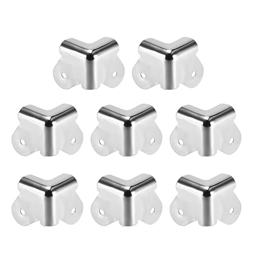 4/8 STÜCKE Lautsprechereckenschutzwinkel Schrank Metallwinkel Abgerundet Musikinstrument Gitarrenverstärker Bühnenteile Zubehör(8pcs) von ADQPLXGWH