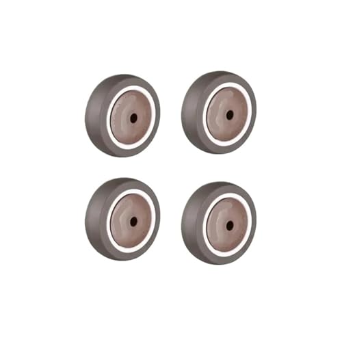 4 Stück/Rollen 2''/2,5''/3''/4'' Einzelrad TPR-Gummirolle Bauchmuskelrolle Stücklager for Stuhl Schreibtischtisch(2 Inch) von ADQPLXGWH