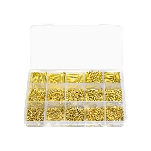 480/1280-teiliges Sortiment an vermessingten Kreuzschlitzschrauben. Befestigen Sie Glieder mit abnehmbarer täglicher Sicherung, um ein Lösen zu verhindern.(1280pcs) von ADQPLXGWH