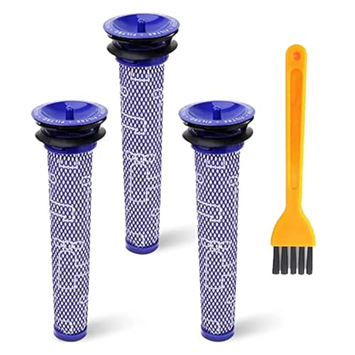 Hepa-Filter Kompatibel for Dyson,V6 V7 V8 DC62 DC61 DC58 DC59 DC74 SV03 Ersetzt Waschbar HEPA-Filter Cordless Staubsauger Teile(3PCS) von ADQPLXGWH