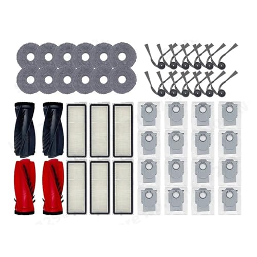 Kompatibel for Roborock Qrevo Curv / P20 Pro Roboter-staubsauger Hepa-Filter Mopp Tuch Staub Tasche Zubehör Ersatz Teile(Set 1) von ADQPLXGWH