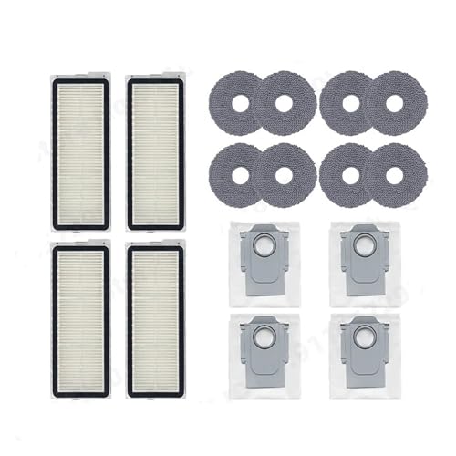 Kompatibel for Roborock Qrevo Curv / P20 Pro Roboter-staubsauger Hepa-Filter Mopp Tuch Staub Tasche Zubehör Ersatz Teile(Set 6) von ADQPLXGWH