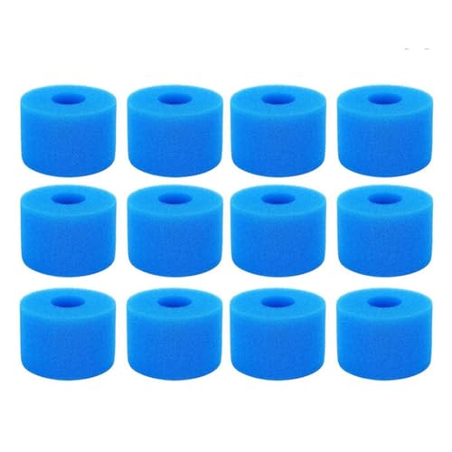 Waschbare Schwammschaumkartusche, kompatibel mit Typ VI Poolfilter, Schwammschaumkartusche, Pool- und Spa-Kartuschenfilterersatz(12PCS) von ADQPLXGWH