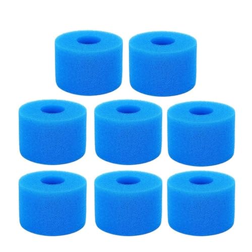 Waschbare Schwammschaumkartusche, kompatibel mit Typ VI Poolfilter, Schwammschaumkartusche, Pool- und Spa-Kartuschenfilterersatz(8PCS) von ADQPLXGWH