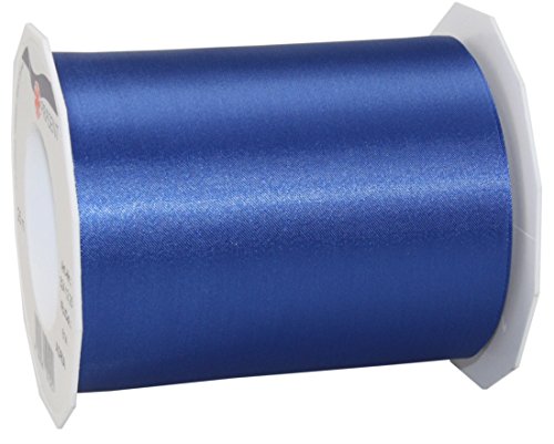 ADRIA Satin Tischband - Tischläufer, Farbe: royal-blau. Rolle 25m x 112mm Breite. Lieferung Frei Haus. von ADRIA