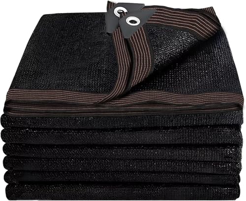 Schattierungsnetz - 2X3m Schattiernetz mit ösen Schattennetz für Gewächshaus 70%-90% UV-Schutz Schwarz Sonnenschutz Netz für Garten Pflanze Hühnerstall Hof von ADRUEKMV