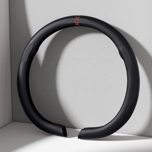 ADSDWXC Komfort Lenkradabdeckung, Luxuriöser Suede Auto Lenkradbezug, Weiches Leder, Gepolsterte Räderabdeckung Für Nissan Aura, 37-38cm, C-Black- D-Shaped ADSDWXC Komfort Lenkradabdeckung, Luxuriöser Suede Auto Lenkradbezug, Weiches Leder, Gepolsterte Räderabdeckung Für Nissan Aura, 37-38cm, C-Black- D-Shaped von ADSDWXC