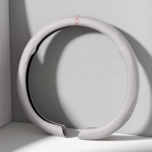 ADSDWXC Komfort Lenkradabdeckung, Luxuriöser Suede Auto Lenkradbezug, Weiches Leder, Gepolsterte Räderabdeckung Für Nissan Pulsar, 37-38cm, B-White- D-Shaped ADSDWXC Komfort Lenkradabdeckung, Luxuriöser Suede Auto Lenkradbezug, Weiches Leder, Gepolsterte Räderabdeckung Für Nissan Pulsar, 37-38cm, B-White- D-Shaped von ADSDWXC