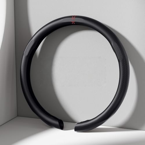 ADSDWXC Komfort Lenkradabdeckung, Luxuriöser Suede Auto Lenkradbezug, Weiches Leder, Gepolsterte Räderabdeckung Für Nissan Skyline, 37-38cm, C-Black-Circular ADSDWXC Komfort Lenkradabdeckung, Luxuriöser Suede Auto Lenkradbezug, Weiches Leder, Gepolsterte Räderabdeckung Für Nissan Skyline, 37-38cm, C-Black-Circular von ADSDWXC