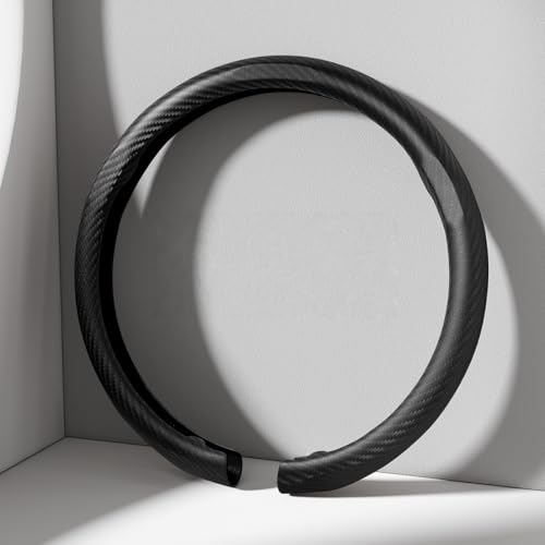 Komfort Lenkradabdeckung, Luxuriöser Suede Auto Lenkradbezug, Weiches Leder, Gepolsterte Räderabdeckung Für Nissan AD, 37-38cm, D-Carbon Fiber Color-Circular Komfort Lenkradabdeckung, Luxuriöser Suede Auto Lenkradbezug, Weiches Leder, Gepolsterte Räderabdeckung Für Nissan AD, 37-38cm, D-Carbon Fiber Color-Circular von ADSDWXC