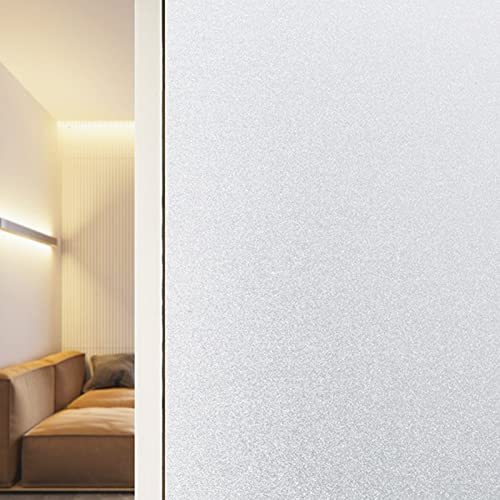 ADSFG Fensterfolie Selbsthaftend Sichtschutzfolie 50cm X 200cm No-Glue Blickdicht Milchglasfolie Statish Fensterfolien FüR Dekorative Badzimmer Wohnzimmer Schlaffzimmer BüRo,White Matte ADSFG Fensterfolie Selbsthaftend Sichtschutzfolie 50cm X 200cm No-Glue Blickdicht Milchglasfolie Statish Fensterfolien FüR Dekorative Badzimmer Wohnzimmer Schlaffzimmer BüRo,White Matte von ADSFG