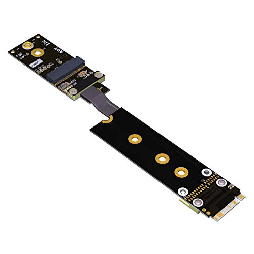 ADT-Link Adapterkabel M.2 NVMe auf M.2 A.E WiF A E Key Riser Extension für PCIe 3.0 x1 gen3 8G / bps von ADT-Link