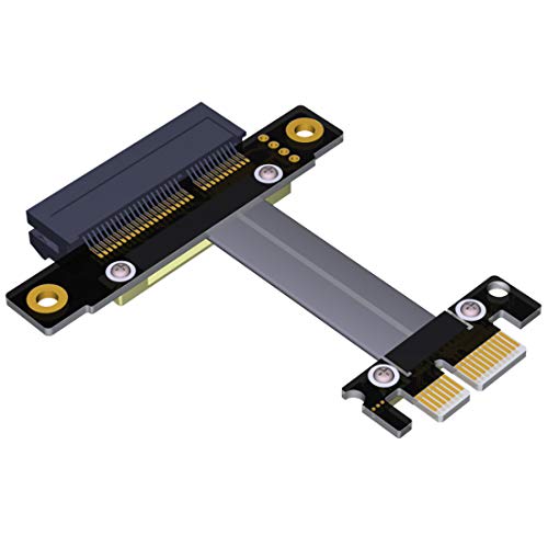 ADT-Link PCI-E X4 Verlängerungskabel Adapter Board PCIe 3.0 X1 8G/bps für Audio Wireless LAN USB Karte PCI-E 1x auf 4x PCI-E Express Kabel R12SF 50CM von ADT-Link