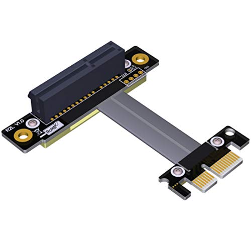 ADT-Link PCI-E X4 Verlängerungskabel Adapter Board PCIe 3.0 X1 8G/bps für Audio Wireless LAN USB Karte PCI-E 1x auf 4x PCI-E Express Kabel R12SL 50CM von ADT-Link