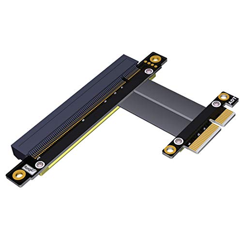 ADT-Link PCI Express PCI 3,0x4 auf x16 Verlängerungskabel 32G/BPS PCI-E 4X 16X GTX1080Ti Grafikkarte SSD Kabel Konvertierungskabel 15CM von ADT-Link