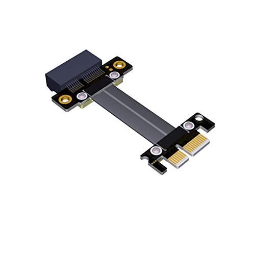 ADT-LINK Riser Card PCI Express PCIe 3.0 x1 Mining Grafikkarte Flachbandkabel Verlängerung 180 Flat High Speed PCI-E 1 x 16 x R11SF Extender (5 cm) von ADT-Link