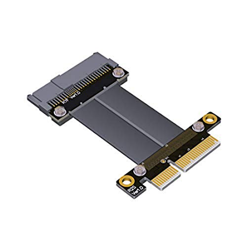 ADT-Link U.2 NVMe SSD auf PCI-E 3.0 x4 SFF-8639 NVMe PCIe Verlängerung Datenkabel High Rate Übertragungsadapter 8G/bps 30CM 25 cm von ADT-Link