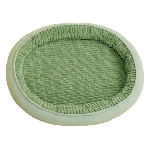 ADUODAO Beruhigendes Haustierbett, groß, waschbar, bequeme Hundebox-Matratze, Kissen, Anti-Angst-Katzenkissen, Matratze, rutschfest, orthopädische Haustierkissen, Matten (55 x 40 x 11 cm, Grün) von ADUODAO