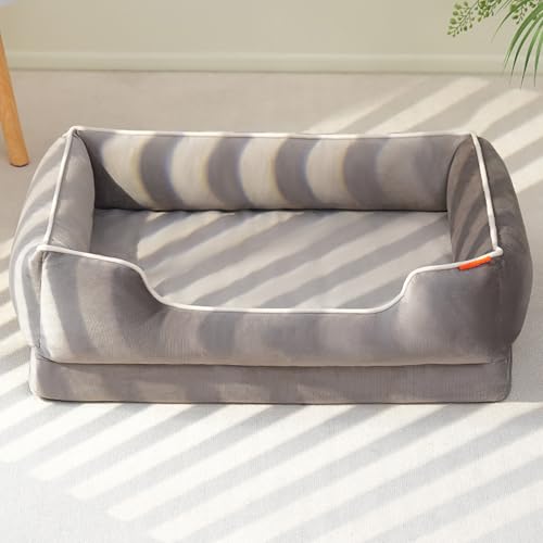 ADUODAO Beruhigendes rechteckiges Hundebett, Anti-Angst-Katzen-Matten mit rutschfester Unterseite, Haustierkissen, Katzenbox-Matratze, orthopädisches Schlafsofa mit abnehmbarem Bezug (60 x 45 x 20 cm ADUODAO Beruhigendes rechteckiges Hundebett, Anti-Angst-Katzen-Matten mit rutschfester Unterseite, Haustierkissen, Katzenbox-Matratze, orthopädisches Schlafsofa mit abnehmbarem Bezug (60 x 45 x 20 cm von ADUODAO