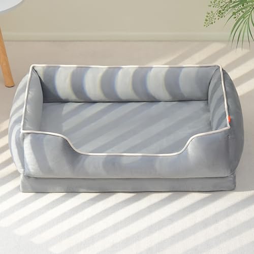 ADUODAO Beruhigendes rechteckiges Hundebett, Anti-Angst-Katzen-Matten mit rutschfester Unterseite, Haustierkissen, Katzenbox-Matratze, orthopädisches Schlafsofa mit abnehmbarem Bezug (86 x 58 x 23 cm ADUODAO Beruhigendes rechteckiges Hundebett, Anti-Angst-Katzen-Matten mit rutschfester Unterseite, Haustierkissen, Katzenbox-Matratze, orthopädisches Schlafsofa mit abnehmbarem Bezug (86 x 58 x 23 cm von ADUODAO