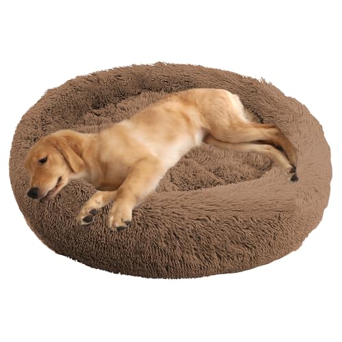 ADUODAO Donut Beruhigendes Hundebett, waschbar, Welpen-Kissen, Anti-Angst, Haustierkissen, flauschiges Donut-Kissen für große, mittelgroße und kleine Hunde, schlafendes Haustier-Sofakissen (140 cm ADUODAO Donut Beruhigendes Hundebett, waschbar, Welpen-Kissen, Anti-Angst, Haustierkissen, flauschiges Donut-Kissen für große, mittelgroße und kleine Hunde, schlafendes Haustier-Sofakissen (140 cm von ADUODAO
