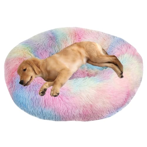 ADUODAO Donut Beruhigendes Hundebett, waschbar, Welpen-Kissen, Anti-Angst, Haustierkissen, flauschiges Donut-Kissen für große, mittelgroße und kleine Hunde, schlafendes Haustier-Sofakissen (140 cm ADUODAO Donut Beruhigendes Hundebett, waschbar, Welpen-Kissen, Anti-Angst, Haustierkissen, flauschiges Donut-Kissen für große, mittelgroße und kleine Hunde, schlafendes Haustier-Sofakissen (140 cm von ADUODAO
