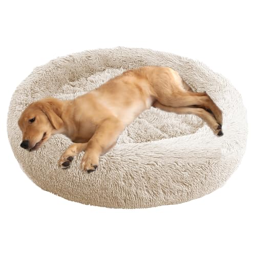ADUODAO Donut Beruhigendes Hundebett, waschbar, Welpen-Kissen, Anti-Angst, Haustierkissen, flauschiges Donut-Kissen für große, mittelgroße und kleine Hunde, schlafendes Haustier-Sofakissen (70 cm ADUODAO Donut Beruhigendes Hundebett, waschbar, Welpen-Kissen, Anti-Angst, Haustierkissen, flauschiges Donut-Kissen für große, mittelgroße und kleine Hunde, schlafendes Haustier-Sofakissen (70 cm von ADUODAO