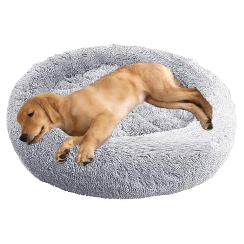 ADUODAO Donut Beruhigendes Hundebett, waschbar, Welpen-Kissen, Anti-Angst, Haustierkissen, flauschiges Donut-Kissen für große, mittelgroße und kleine Hunde, schlafendes Haustier-Sofakissen (80 cm ADUODAO Donut Beruhigendes Hundebett, waschbar, Welpen-Kissen, Anti-Angst, Haustierkissen, flauschiges Donut-Kissen für große, mittelgroße und kleine Hunde, schlafendes Haustier-Sofakissen (80 cm von ADUODAO