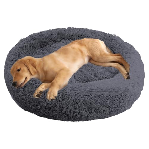 ADUODAO Donut Beruhigendes Hundebett, waschbar, Welpen-Kissen, Anti-Angst, Haustierkissen, flauschiges Donut-Kissen für große, mittelgroße und kleine Hunde, schlafendes Haustier-Sofakissen (90 cm ADUODAO Donut Beruhigendes Hundebett, waschbar, Welpen-Kissen, Anti-Angst, Haustierkissen, flauschiges Donut-Kissen für große, mittelgroße und kleine Hunde, schlafendes Haustier-Sofakissen (90 cm von ADUODAO