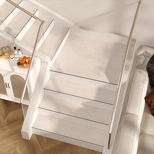 ADUODAO Rutschfeste Stufenmatten aus weichem Holz, waschbar, für Kinder, ältere Menschen, Kinder (75 x 26 cm, 4 Stück, Stil 1) von ADUODAO