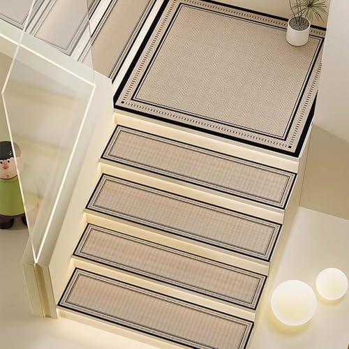 ADUODAO Rutschfeste Stufenmatten für Treppenstufen, Treppenteppich, Schutzmatten, Treppenschutzmatte, Sicherheitsläufer, perfekt für Haustiere, ältere Menschen, Kinder (70 x 22 cm, 4 Stück, Stil 3) ADUODAO Rutschfeste Stufenmatten für Treppenstufen, Treppenteppich, Schutzmatten, Treppenschutzmatte, Sicherheitsläufer, perfekt für Haustiere, ältere Menschen, Kinder (70 x 22 cm, 4 Stück, Stil 3) von ADUODAO