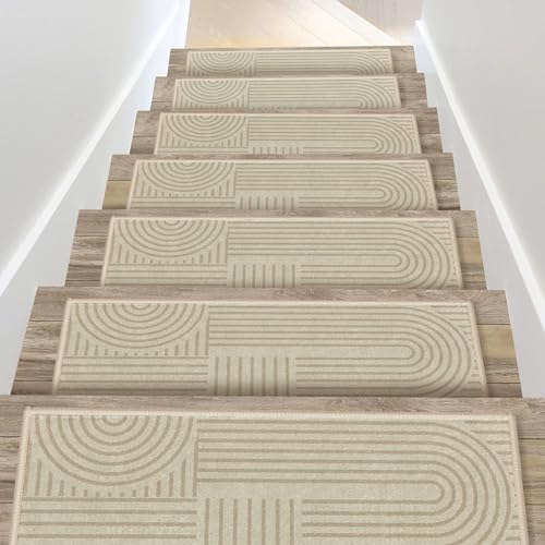 ADUODAO Sicherheits-Stufenmatten, Treppenstufen, Teppichläufer, rutschfest, für den Innenbereich, für Holzstufen, waschbare Teppichlandematten, Trittschutz-Pads für den Heimgebrauch (76 x 21 cm, 7 ADUODAO Sicherheits-Stufenmatten, Treppenstufen, Teppichläufer, rutschfest, für den Innenbereich, für Holzstufen, waschbare Teppichlandematten, Trittschutz-Pads für den Heimgebrauch (76 x 21 cm, 7 von ADUODAO