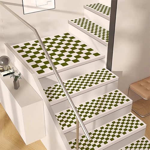 ADUODAO Strapazierfähige Stufenmatten mit rutschfester Unterseite für den Innenbereich (65 x 26 cm, 4 Stück, Stil 2) von ADUODAO