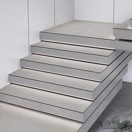 ADUODAO Treppenläufer für den Innenbereich, Treppenschutz, Teppich, Treppenstufen, waschbar, Stufenläufer mit rutschfester Gummi-Unterseite, perfekt für Kinder, ältere Menschen, Haustiere (70 x 22 cm von ADUODAO