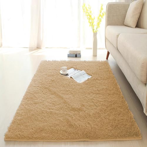 Flauschiger Schlafzimmerteppich, großer Bodenteppich mit rutschfester Unterseite, moderne Teppiche für Kinderzimmer, Kinderzimmer, Spielbereich, zottelige Bodenmatte, Nachttischteppich (80 x 120 cm Flauschiger Schlafzimmerteppich, großer Bodenteppich mit rutschfester Unterseite, moderne Teppiche für Kinderzimmer, Kinderzimmer, Spielbereich, zottelige Bodenmatte, Nachttischteppich (80 x 120 cm von ADUODAO